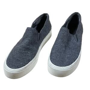 Vince Jacey Slip On Sneakers Grey Trainers Women's Size 10 Excellent Condition